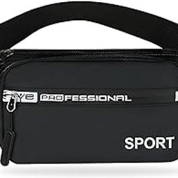 Premium Unisex Waist Bag for Men and Women - Stylish Fanny Pack, Chest Bag, Running Waist Pac (Black)-image-37