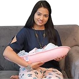 HOOPA Feeding Pillow, Pink | Feeding Pad | Nursing Pad | Nursing Pillow | Infant Carrier | Newborn Carrier | Reclined Carrier-20