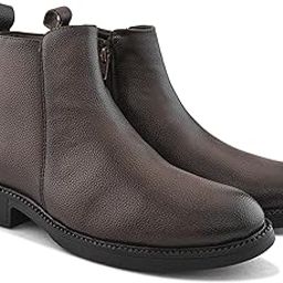 Mens Mirage Moves Boots | Solid Chelsea High Top Regular Chukka Shoes | Casual Semi Formal Shoes without Laces | Perfect for Parties , Outdoor, Trekking , Office | Versatile Comfort | Casual Shoes-image-99