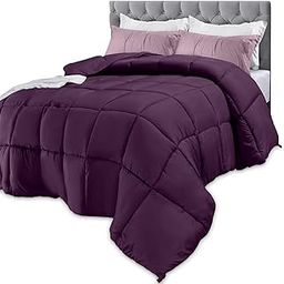 Utopia Bedding Comforters Queen Size, All Season Duvet Insert, Down Alternative Box Stitched Bed Comforter with Corner Tabs, Machine Washable (Plum)-picture-18