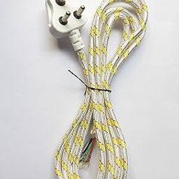 ALI SHIPPING Electric Iron Power Cord, 2.5 Metre Cotton Wrapped Copper Wire, 3-Pin Plug-image-8
