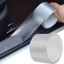 E-COSMOS High Gloss Anti Scratch Black Carbon Fiber Paint Protection Film Tape PPF for Car Protection and Decoration - 2 Inches x 5 Meters (White)-42