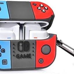 Case Compatible with Samsung Galaxy Buds3 Pro/Galaxy Buds 3 with Keychain, Cute Cartoon Silicone Shockproof Protective Case for Men Women (Game Controller)-17