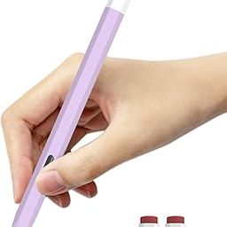 LOVE MEI Classic Silicone Pencil Case Compatible With Galaxy Tab S6 Lite S Pen Case Cover Sleeve Non-Slip Smooth Grip[With 2 Caps], Purple-18