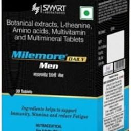 Smart Laboratories Milemore Daily Men, Multivitamin and Multimineral Tablets with L-theanine, Botanical Extracts, 30 Tablets-22