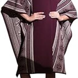 Women Star Ruby Bordered Cape (Maroon_Free Size)-image-50