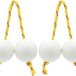 2 Pair Aslatuas Rhythmic Ball,Kashaka Instrument,Music Egg Shaker, Double Gourd Percussion,Asalato Fingertip Drum Balls,African Shaker Rattle,White-image-35