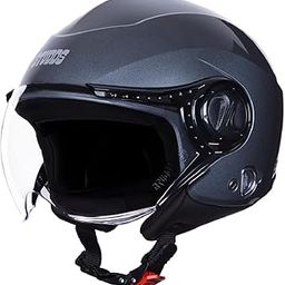 Studds Urban Dame ISI Certified Open Face Helmet for Women (Gun Grey - XXS)-picture-32