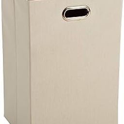 amazon basics Foldable Laundry Bag /Basket, Cotton (White)-22