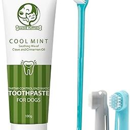 Foodie Puppies Pet Dental Oral Care Kit Combo - (Coolmint Toothpaste- 100g + 3Pcs Toothbrush) for Dogs | Soothes Inflame Gums, Remove Bad Breath, and Mix of Clove & Cinnamon Oil for Dogs and Puppies-6