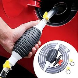 KERUI.1ST Multifunction Liquid Sucker Pump, Manual Fuel Transfer Pump for Gasoline & Diesel, Compatible with Lawn Mowers, Universal Fit, Modern Style, 3.2 ft Hose-image-39