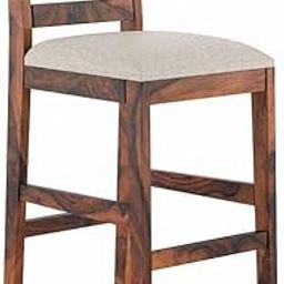 Genuine Decor Solid Sheesham Wood Bar Chair for Island Kitchen - Finish with Elegant Design, Durable and Stylish Seating for Home Bars & Cafe or Restaurant (Natural Finish)-image-24