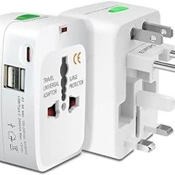 LipiWorld® Worldwide Travel Adapter Universal Adaptor with Built in Dual USB with Type C International Travel Adapter All in One (2 USB with Type C)-image-98