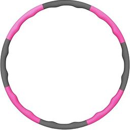 CALANDIS™ Weighted Fitness Hoop Training Comfortable Exercise Hoop for Travel Home Gym Rose Red and Gray | Abdominal Exercisers | Fitness Equipment & Gear | Fitness, Running & Yoga-image-30