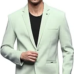 showoffff SHOWOFF Men's Sea Green Slim Fit Single-Breasted Blazer AR-Z-1A_Seagreen-picture-33