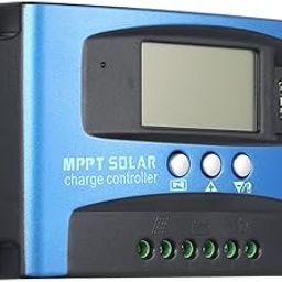 F FABOBJECTS® 30A MPPT Solar Charge Controller Dual USB LCD Display Auto Solar Cell Panel Charger Regulator-0