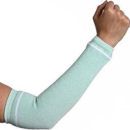(Pack of 1 Pair = 2 Arm Sleeves Women Ladies Girls Winter Woolen Warm Light Green Arm Warmer for Winter, Cold Weather, Biking, Cricket, Cycling, Golf, Football, for Scooty, Outdoor Sports-image-97