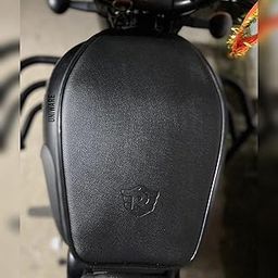 UNIWARE Leatherette Scratch Proof Petrol Tank Cover/Tank Bag Compatible for RE Classic 350/500, RE Bullet,Electra and Standard Model Motorbikes (Black)-24