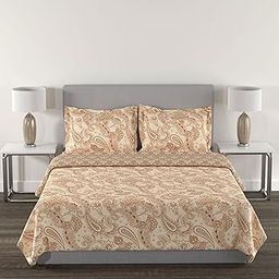 MYTRIDENT Micro DIAB Double Dohar in a Bag | Dohar, Bedsheet & 2 Pillow Covers | Flannel Dohar Throws for Bed, AC Dohar (Ophelia, Double)-image-1