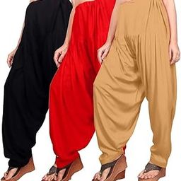 Women's Rayon Relaxed Fit Patiala Salwar with Full Length Drawstring Closure Type and Flexible Waist|Patiala Pant for Woman-image-7