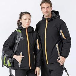 Men Women Winter Waterproof Coat Hooded Thick Windproof Breathable Warm Hiking Cycling Outdoor Raincoat-image-60