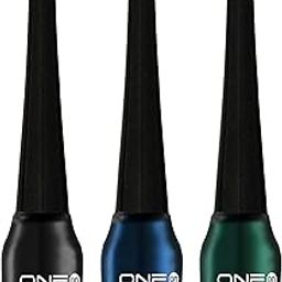 ONE on ONE Waterproof Eyeliner, Set of 3 (Black, Blue, Green) | Smudge Proof, Transfer Proof Eye Liner for Eye Makeup |-picture-11