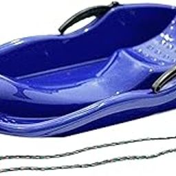 LOOM TREE® Snowboard Toboggan Rope Handles Brakes Snow Sledge Master for Winter Outdoor Blue-image-64