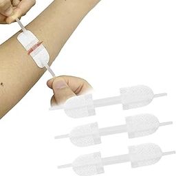 3 Pcs Wound Closure Strips, Zip Close Bandage for Small Wounds, Surgical Zip Stitch Alternative, Per Pack for Outdoor Sports Emergency and Daily First Aid-25