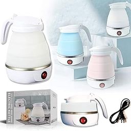 Faram Enterprise Lightweight Portable Foldable Electric Silicone Collapsible Kettle (Multicolor,600 Ml),600 Watts,0.6 Liter-image-68