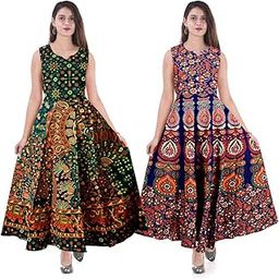 Shrisay Fashion Floral Maxi Dress for Women/Girls Combo of 2cs H-picture-43