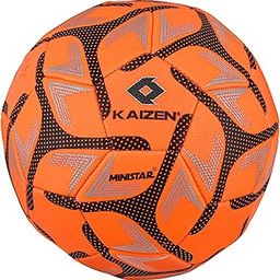 KAIZEN Blast Football Suitable for All Grounds and Artificial trubs, Best Training Ball,Size-5 (Orange)-image-86