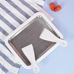 Ritmo Ice Cream Roller Maker Plate Anti Griddle Pan with 2 Spatulas for Fun and Fast Homemade Rolled Ice Cream, Frozen Yogurt, Gelato, and Sorbet. Easy Instant DIY Rolled Ice Cream Maker-1