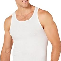 Wave Classywear Men's White Tank Top Undershirt, Pack of 6-image-53