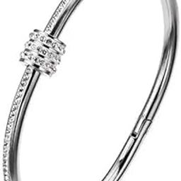 bracelet for woman combo AD Bangles for women Stylish Adjustable hand Silver Bracelet for girls silver Kada for Women american diamond CZ Accessories Jewellery friendship crystal Stone 639-27