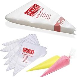 HAZEL Disposable Piping Bags 50 Pcs – Disposable Icing Bags, Piping Bags 50 Pack, Bakery Decorating Bags-15