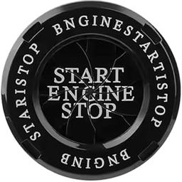 BLAGO Push Start Button Cover, Rotary Push to Start Button Cover, Car Engine Start Stop Button Protective Cover, Start Button Car Accessories, Universal Button Decoration Ring (Multi)-9