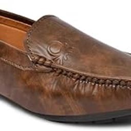 Footrack Men's Leather Formal Shoes Casual Slip-on Moccasin Casual Men Loafers Shoes-image-52