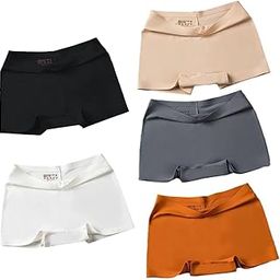 Women Safety Short Panties Ice Silk Underpant Seamless Anti-Glare Ladies Pants Girl Boxer Briefs Female Underwear-image-50
