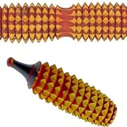 AHCS Acupressure Foot Roller With Karela Wooden Massager (Multicolor) (Foot Roller Cut 1 + Karela 1)-image-4