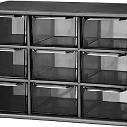 Cheet enterprise Mini Plastic Parts Storage Drawer, Small Desktop Drawer Cabinet for Office Craft Supplies, 9 Drawer Storage Organizer Makeup Multicolor-image-25