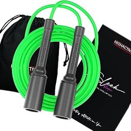 High Activity Pvc - Professional Skipping Rope For Men, Women & Kids - Premium Jump Rope For Exercise - Durable & Adjustable - Ideal For Speed Fitness Training & Cardio Workouts- 10 Feet,Green-image-98
