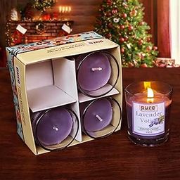 Pure Source India Votive Glass Candles, Pack of 4 (Scented - Lavender)-image-20