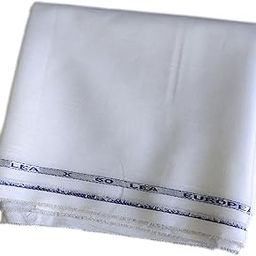 Unstitched Premium 100% Pure European King Linen 60 Lea Pure White Colored Shirt Fabric Cloth Piece for Men's(1.60 Meter Length, 58 Inch Width)-image-28