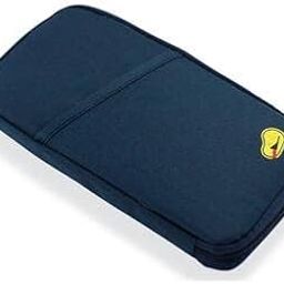 Travel Pouch - Adult Unisex - Blue Canvas & Nylon - Waterproof Zip-Around Multi-Compartment - 9 Pockets - Passport Holder & Organizer-image-84