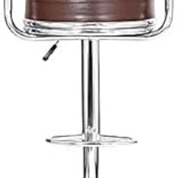 Classic Brown Leatherette Bar Stool (Finish Color- Brown, Diy(Do-It-Yourself)), 42 Centimeters, Pink-image-61