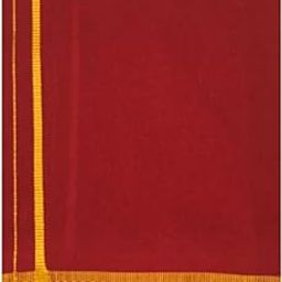 Traditional Trader - Men's Color Cotton Single Dhoti with Gold Border - 2 Meters-image-67