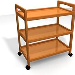 VM DECOR 3-Tier Solid Wood Rolling Bar Cart Wine Serving Cart, Wheels,Utility Cart, Kitchen Storage Cart, Seasoning Rack on Wheel,for Dining Room Wine Serving Trolley (3 Tier, Brown Polish)-picture-9