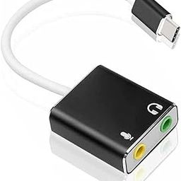 Sound Card Adapter for Laptop, Aluminum Alloy Type C External Stereo Sound Card Audio Adapter 3.5mm EZ1247, USB External Stereo Sound Adapter for Mobile Phones, Tablets, Notebooks, etc-27