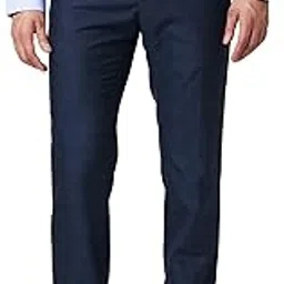 raymond Men's Slim Fit Solid Trouser-picture-48