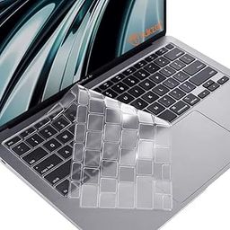 Tukzer Ultra-Thin Waterproof & Dust-Proof Keyboard Protector Skin TPU for MacBook Air M1 13-inch 2020 Release | Compatible with Model A2179, A2337 with Retina Display & Touch ID (Clear)-15